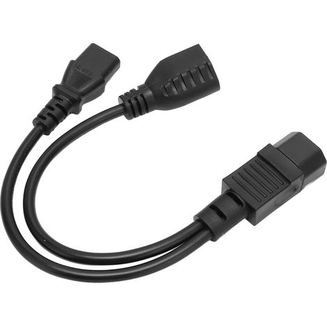 C14-stecker Auf C13-nema-5-15r-buchse Y-splitter-netzkabel, 1 Eingang, 2 Ausgänge, 10 A, 250 V, Wasserdichtes Verlängerungskabel