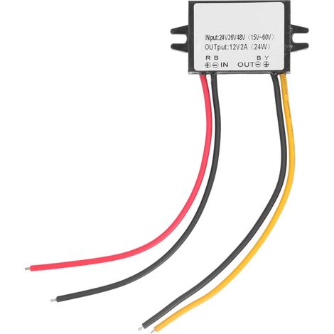 Dc-abwärtswandler 24v 36v 48v 12v 2a 24w, Ip67 Wasserdichter Spannungsreduzierer, Hoher Wirkungsgrad