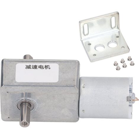 12-mm-schneckengetriebemotor, Doppelwelle, Selbsthemmend, Reversibel, Hohes Drehmoment, 12-v-untersetzung, 160 U/min.