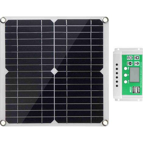 20-watt-12-volt-monokristallines Solarmodul-set + 100-a-pwm-laderegler Mit Hocheffizienten Batterieklemmen (22 %) Für Netzunabhängige Systeme In Booten/wohnwagen