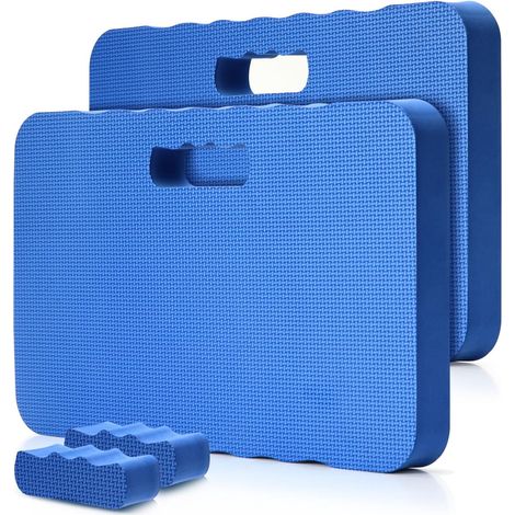 2-teiliges Garten-knieschoner-set, Extra Dicke Knieschoner Für Gartenarbeit, Arbeit, Babybaden Und Sport, 43 X 28 X 4 Cm, Blau