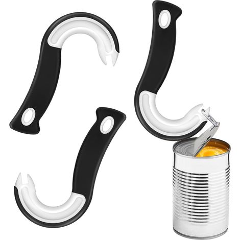 2-teiliger Ringdosenöffner, Ringdosenöffner Mit Einfacher Zugfunktion, Tragbarer J-förmiger Dosenöffner, Hakendosenöffner Für Zugringe, Dosen