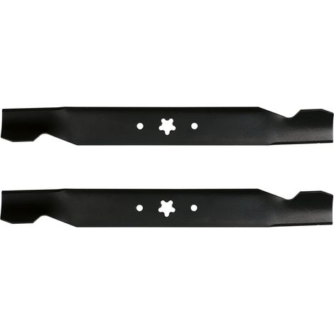 Set Mit 2 X 49 Cm Rasenmähermessern Mit 5-stern-aufnahme, Ersetzt Husqvarna 532-1278-42, 532-1384-97, Ayp, Kompatibel Mit Husqvarna Lt125, Yth 125, Jonsered Und Partner