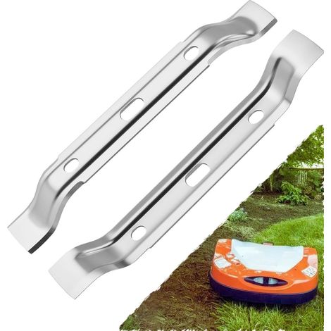 2 Stück Mährobotermesser, Kompatibel Mit Stihl Imow Rmi 422, 422p, 422pc Und Viking Mi 422 (ersatzmesser), 198 Mm, Silber