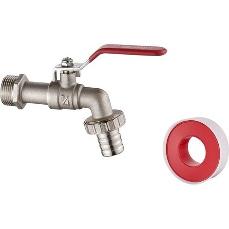 3/4″ Messing-gartenhahn Mit G1-adapter – Tropffrei, Frostsicher (-10–120 °c), Hochwertiges 90°-kugelventil Zum Bewässern, Für Regentonnen Und Zum Reinigen