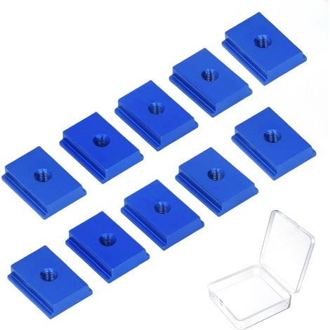 Packung Mit 10 M8-gleitmuttern Für T-nut-schienen – Aluminium-t-nut-muttern, T-nut-befestigungselemente Für Die Holzbearbeitung, Cnc-maschinenbefestigungen Und Zubehör