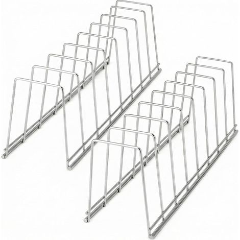2-teiliger Topfdeckelhalter, Abtropfgestell, Edelstahl, Küchenorganizer Für Teller, Topfdeckel Und Pfannen