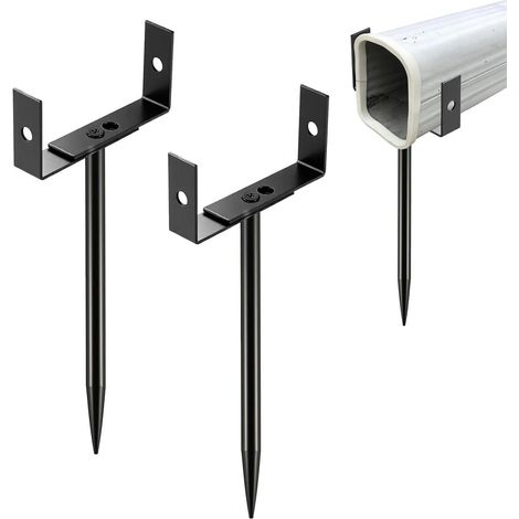 Dachrinnenhalterung - Set Mit 2 Verstellbaren Horizontalen Zubehörteilen - Rohrbefestigung, Für Den Außenbereich Auf Dächern, Terrassen, Rasenflächen, Höfen Und Holzdecks.