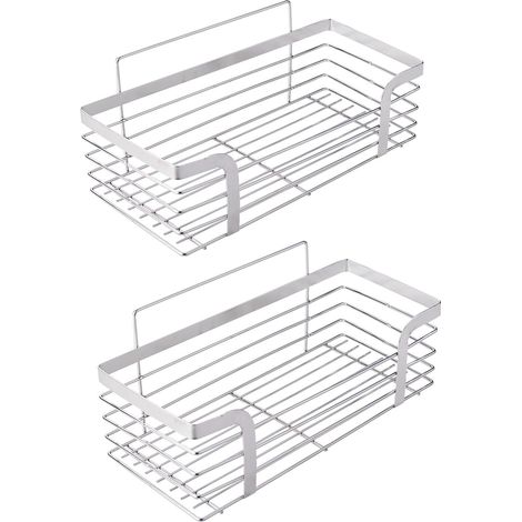 M34036a, Duschablage, Bohrfreie Duschablage, Hängeduschkorb, Duschkorb Aus Edelstahl, Seifenschale, Grau