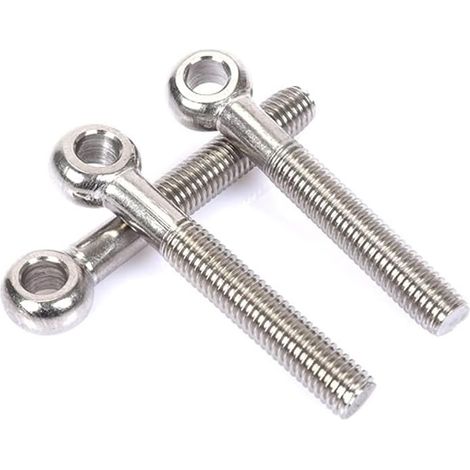 Augenschrauben, Geschweißte Geschlossene Ösenringe Aus Edelstahl 304, M5×25-mm-schaft-ösenschrauben, 5 Stück