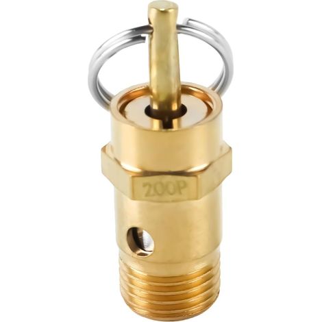 1/4" Bsp 145 Psi 10 Bar Sicherheitsventil – Druckbegrenzungsventil Aus Messing Für Luftkompressoren, 2-wege-rückschlagventil 12,5 Mm Für Industrielle Pneumatische Systeme