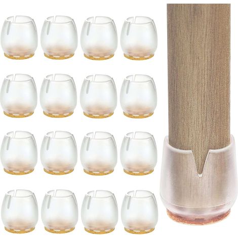 16-teiliges Filzgleiter-set, 12–16 Mm, Silikonoberfläche Für Möbel/polster – Kratzfeste Spitzen – Stuhlgleiter Zum Schutz Des Bodens