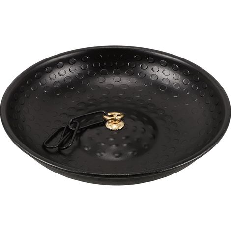 Schwarzes Becken Aus Aluminiumlegierung, Elegante Und Funktionale Dekorative Ablage Für Regenketten, Leitet Wasser Effizient Für Garten, Terrasse Oder Balkon Ab.