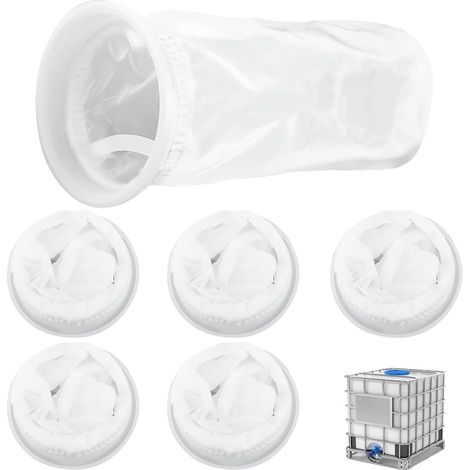 6-teiliger Nylon-ibc-filter, Weißer, Waschbarer Ibc-filter, Netzdeckelfilter, Nylon-regenwasserfilter, Geeignet Für Ibc-regenwassertanks (2 Ausführungen)