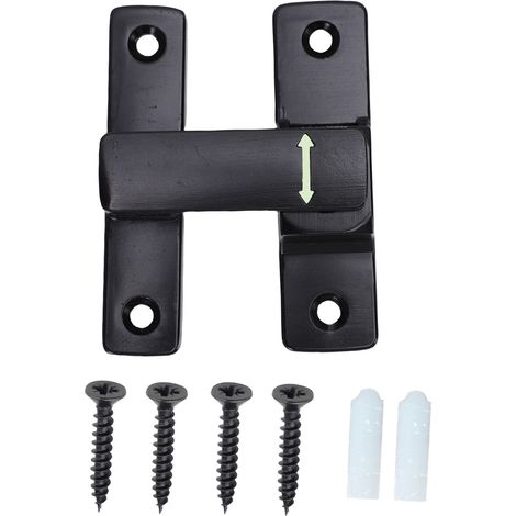 Kippriegel Aus Zinklegierung Für Scheunentüren, Schwarz, 90°/180°, Für Badezimmer, Garage, Garten