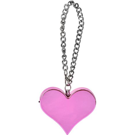 Herzförmiger Persönlicher Sicherheitsalarm, 130 Db, Rosa, Mit Metallkette – Ideal Für Frauen Und Outdoor-aktivitäten