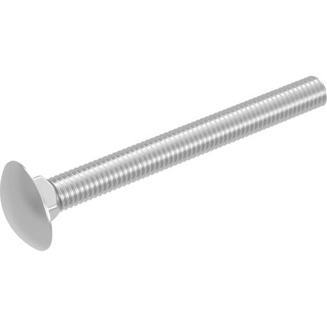 M6 X 60 Mm Gehäuseschraube, V2a Va A2 Edelstahl, Din 603 / Iso 8677, Gewölbter Kopf Mit Vierkantansatz, 20 Stück