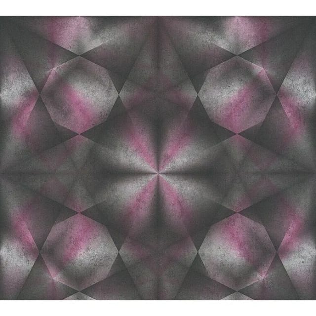 Bricoflor Neon Tapete In Schwarz Pink Moderne Vliestapete Mit Muster Geometrisch Ideal Für Jugendzimmer Und Schlafzimmer