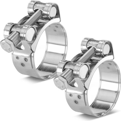 2 Stück Edelstahl-t-bolzen-schlauchschellen, Klemmbereich 40–43 Mm, Breite 20 Mm, W4