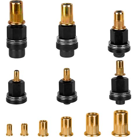 66 Stück Gewindenietmuttern, Handnietwerkzeug-adapter, Nietzange M3, M4, M5, M6, M8, M10, Manuelle Nietzange, Gewindeeinsatz Aus Metall