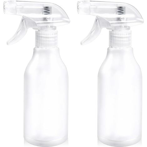 Leere Sprühflasche 300 Ml, 2 Stück, Leerer Sprüher, Verstellbarer Wassersprüher Für Garten, Haare Und Haustiere, Auslaufsicheres Design, Transparente Skala, Nebelsprüher
