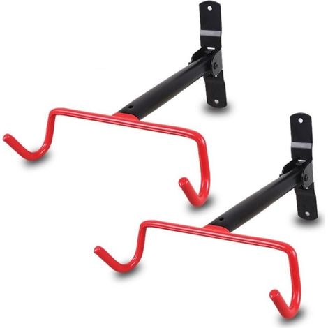 Set Mit 2 Wandhalterungen Mit Klapphaken Zum Aufhängen Von Fahrrädern