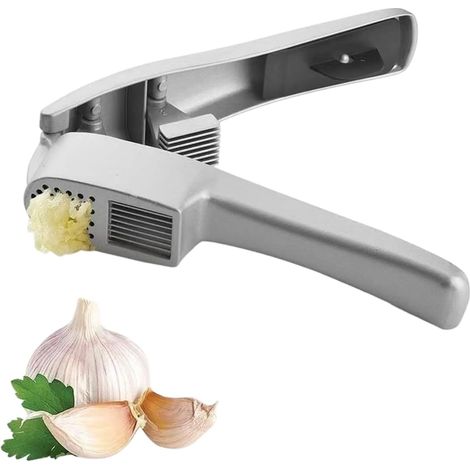 Manuelle Knoblauchpresse, Besonders Robust Und Langlebig, Knoblauch- Und Ingwerzerkleinerer, Zerkleinert Mühelos Knoblauch Und Ingwer, Leicht Zu Reinigen, Rostbeständig, Spülmaschinenfest