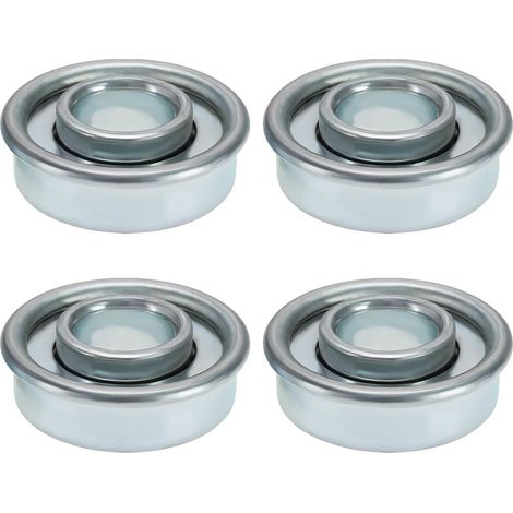 4-teiliges Radlager-set Für Rasentraktoren, Rasenmäher-radlager, Stahllager, 28,6 Mm Außendurchmesser, 12,7 Mm Innendurchmesser, Silber