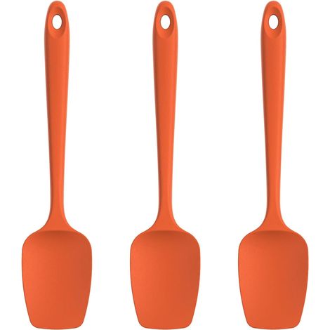 Silikon-löffelspatel: 3er-set, Hitzebeständig Bis 315 °c, Bpa-freier, Flexibler Gummischaber, Küchenutensilien Zum Kochen, Abschaben Und Mischen (lila)