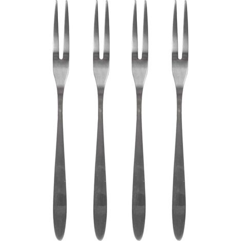 Ku6718, Schneckengabel Aus Edelstahl, Elegantes Und Ergonomisches Design, Ideal Für Ihre Feinen Mahlzeiten, Länge 135 Cm, Silberfarben