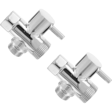 2-teiliges/3-teiliges Schnellanschluss-set Für Gartenschläuche, Inklusive Bidet-sprühkopf, Schlauchadapter, Spannungsanschluss, Absperrventil, Überdruckventil Und Stecker (silberfarben).