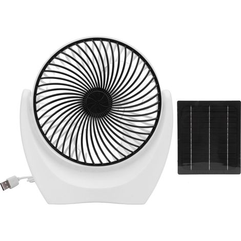 Tragbarer 7-w-solarventilator Mit Monokristallinem Panel, Für Camping, Picknicks, Angeln Und Tierunterkünfte