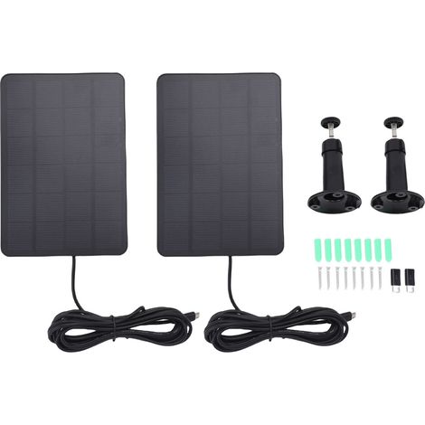 10-w-solarpanel Für Blink Outdoor 4 Kameras – Ip65 Wasserdicht, 360° Verstellbare Halterung Und 3 M Kabel
