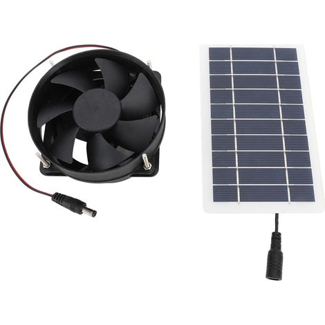 Tragbarer 10-w-solarventilator Mit Monokristallinem Photovoltaikpanel – Geräuschlos Und Batterielos