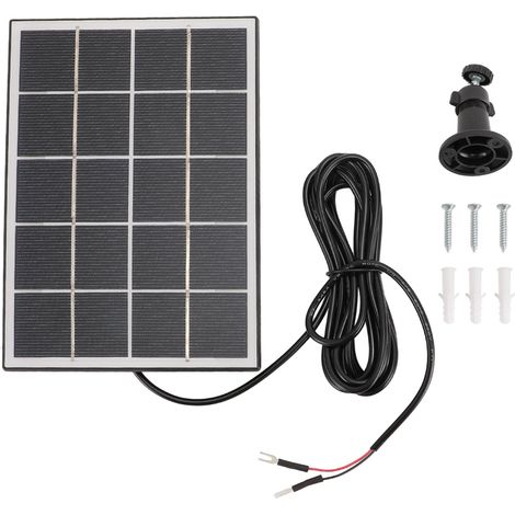 3-w-solarpanel Für Sicherheitskameras Und Smarte Türklingeln – Monokristallin, Schwarz, Wandmontage