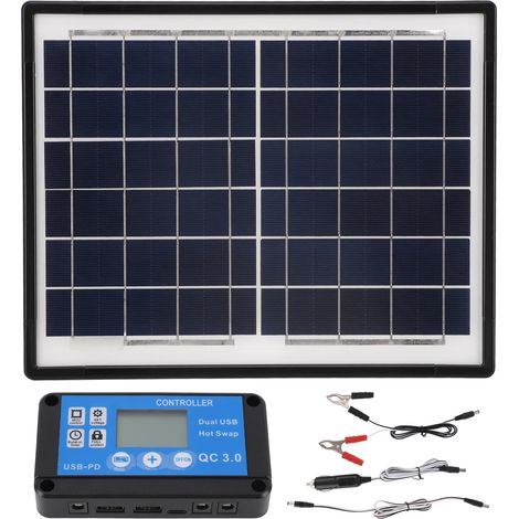 50-w-solarpanel Mit Regler Für Autobatterien Und Smartphones – Schnelles Und Sicheres Laden