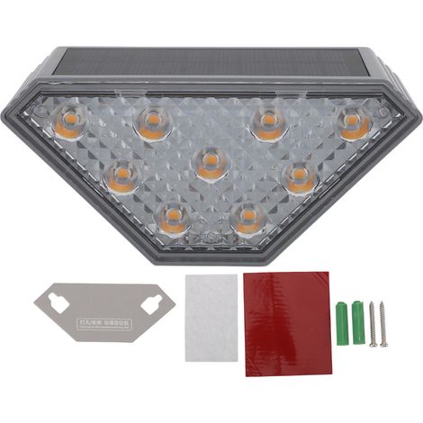 Solar-treppenleuchten – Ip67 Wasserdichte Led-beleuchtung, Warmweißes Licht, Lichtsensor Und Taster