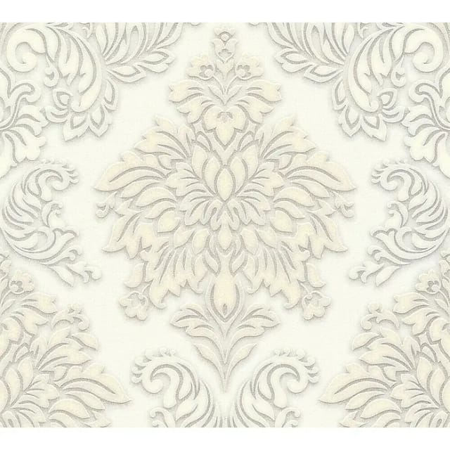 Bricoflor Neobarock Tapete in Creme Weiß Elegante Vliestapete mit Barock Muster für Schlafzimmer und Esszimmer Edle Vlies Wandtapete mit Ornamenten