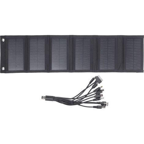 15-w-tragbares Solarpanel, Faltbar Und Wasserdicht Für Camping, Wandern, Zum Laden Von Smartphones, Tablets Und Kameras