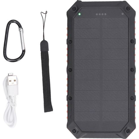 30000 Mah Solar-powerbank Mit Led-licht Und Schnellladefunktion Für Outdoor-aktivitäten