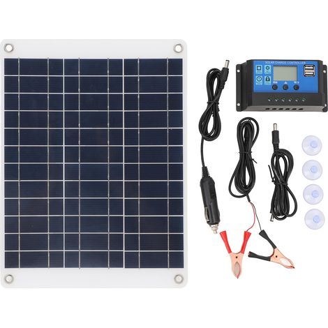 Tragbares 50-w-monokristallines Solarpanel Mit Wasserdichtem 10-a-regler Für Camping Und Outdoor-reisen