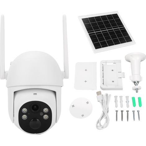 3-megapixel-funk-solar-überwachungskamera Für Den Außenbereich Mit Pt-funktion, Pir-sensor Und Zwei-wege-kommunikation