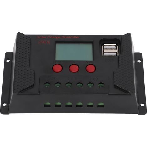 Automatischer 12v/24v Pwm-solarladeregler Mit Lcd-bildschirm, 10a, Für Photovoltaikmodule Und Lithiumbatterien