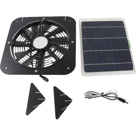 13-zoll-solarventilator Mit 10-w-photovoltaikpanel Für Badezimmer Und Lagerhalle