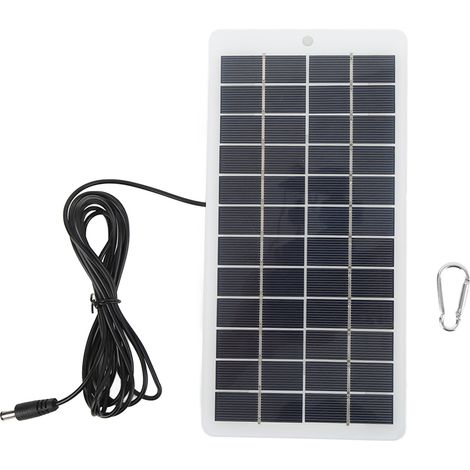 5w 12v Tragbares Solarpanel Für Außenbeleuchtung – Wetterfeste Polykristalline Zelle