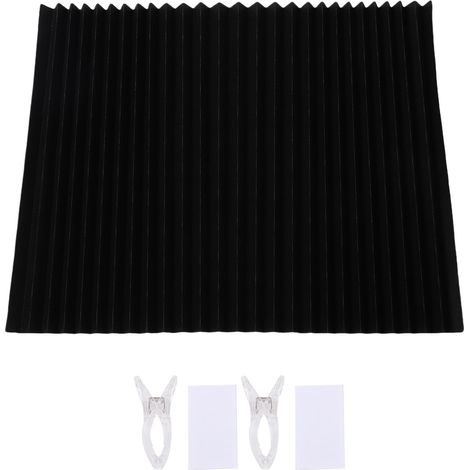 Verdunkelungsrollos Für Wohnmobile – Vollständig Verdunkelnde Rollos Aus Vliesstoff, 90 X 180 Cm, Schwarz, Kein Bohren Erforderlich, Selbstklebend