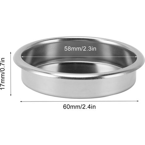 58-mm-blindfilter Aus Edelstahl Für Die Kaffeemaschinenwartung – Zum Entkalken Und Reinigen Der Brühgruppe