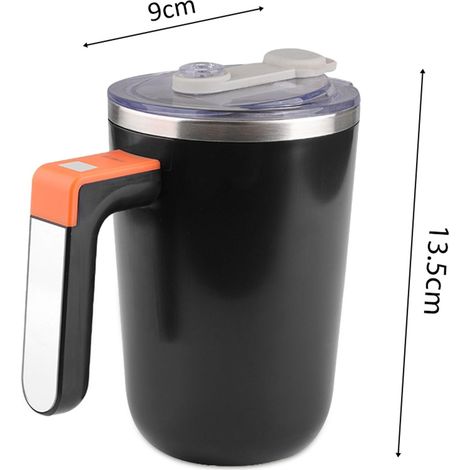 Automatischer 300-ml-mixbecher Mit Konstanter Heizfunktion Und Deckel – Edelstahl 304, Usb-c-aufladbar