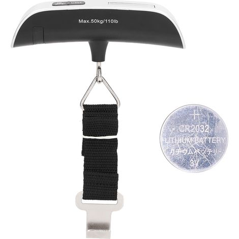 Tragbare Gepäckwaage Mit Einer Tragkraft Von 50 Kg, Ausgestattet Mit Einem Hintergrundbeleuchteten Lcd-bildschirm Und Einem Integrierten Gurt Für Koffer, Taschen Und Pakete.