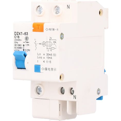 Fehlerstromschutzschalter 1p16 Dz47le 220v, Ableit- Und Überlastschutz, 30ma Empfindlichkeit